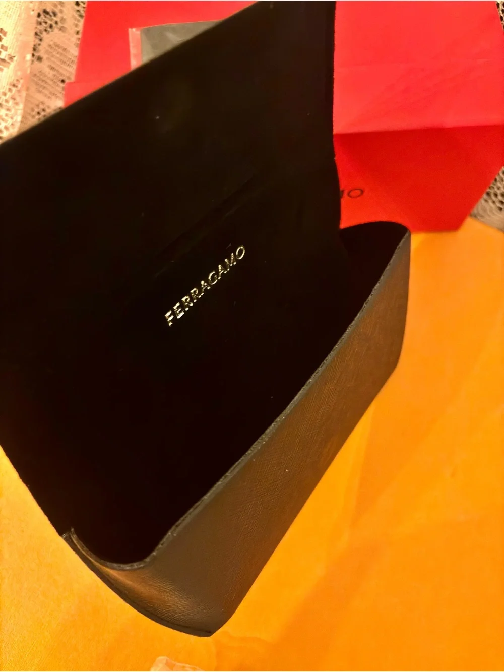 NIB, Salvatore Ferragamo Gold-Accented Brown Gradient Sunglasses